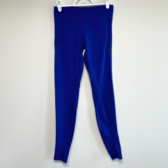 lululemon athletica Pants - Lululemon Wunder Under Blue Leggings Athletic 4 Women
